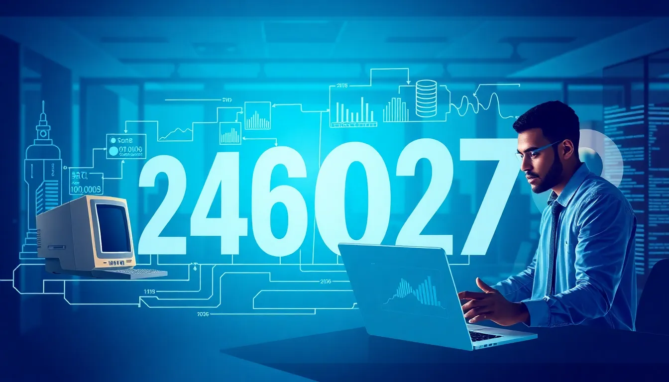 infographic showing the evolution of the number 2486022768 in technology.